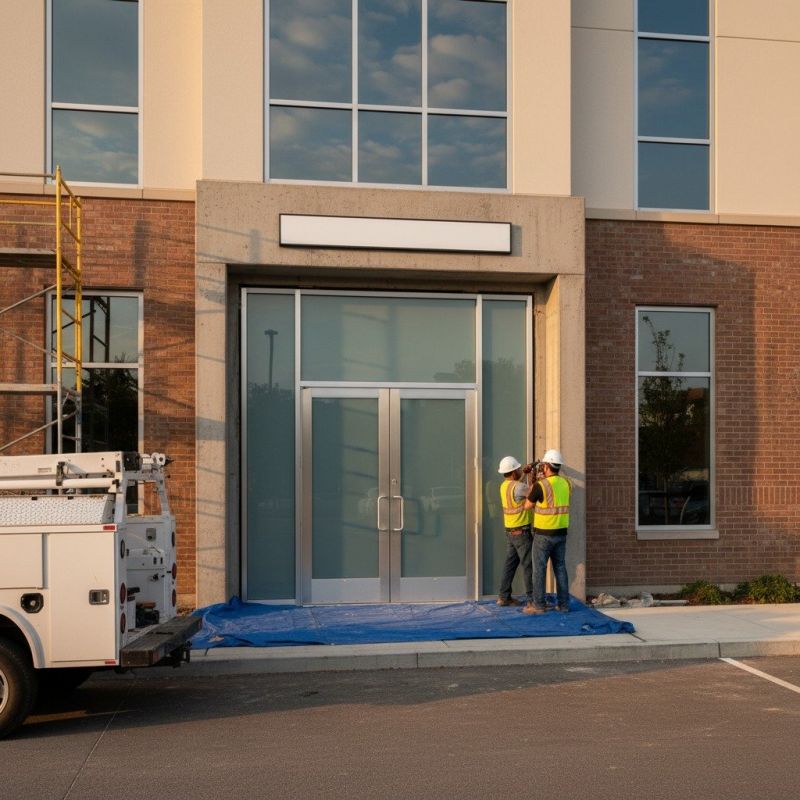 Commercial Door Installation detail